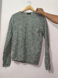 Men's Textured Crew Neck Sweater