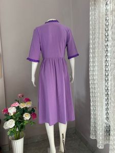 Lavender Lace-Up Corset Dress