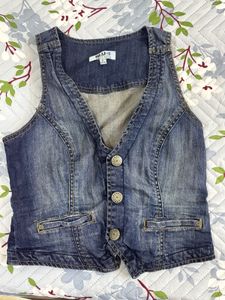 Blue Denim Vest/waist coat