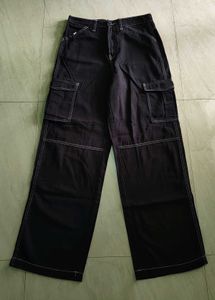 New H&m Wide Cargo Jeans
