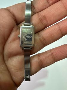 Titan Raga Premium Silver Rectangular Bangle Watch