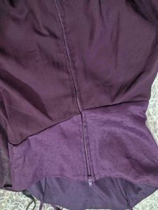 Elegant Purple High-Low Dress
