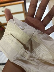 Off White Semi Transparent Shirt