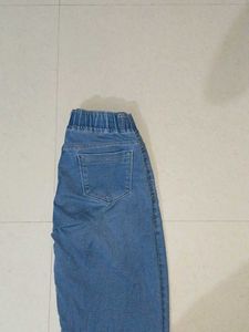 Women's Blue Baggy Denim Jeans