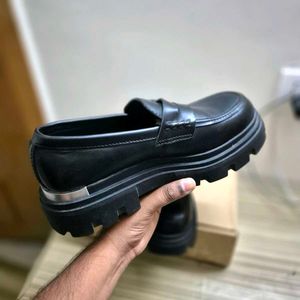 Zara Chunky Black Loafers.