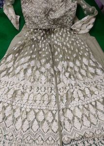 Party Wear Lehnga With Embroided Long Jacket.