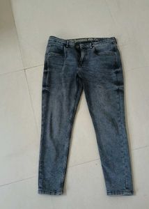 Washed grey Denim Jeans