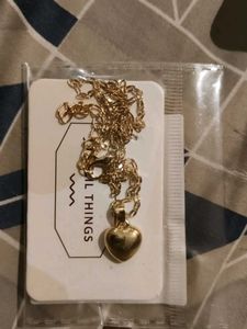 Gold Heart Pendant Necklace