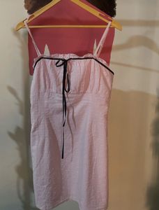 Cute Baby Pink Mini Dress