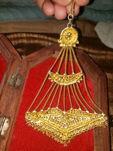 Exquisite Gold Tone Chandelier Earrings