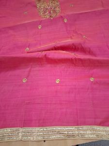 Pink Silk Blend Kurta Material