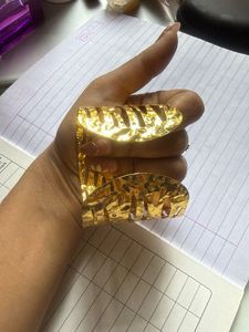 Gold Tone Statement Cuff Bangle