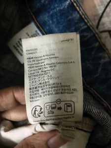 H&amp;M High Waist Slim Straight Blue Jeans
