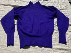 Purple Turtleneck Sweater