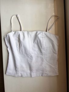 White Corset Cami Top