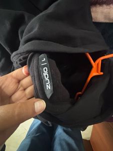 Black Zip-Up Hoodie