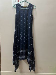 Navy blue long Kurta, backside 2nd,3rd,4th