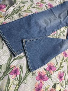 Classic Blue Denim Flare Jeans