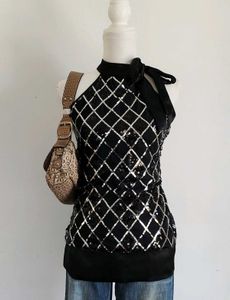 Sparkly Halter Neck Top