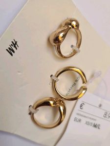 Solid H&amp;M Gold Ring Set