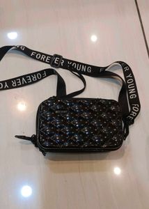 Chic Quilted Black Crossbody Bag