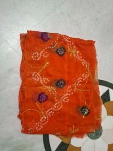 Orange Embellished odhna