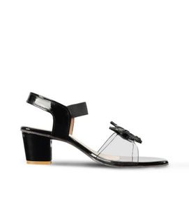 Stylish Black Transparent Sandals