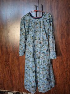 Beautiful Blue Floral Kurta / Anarkali