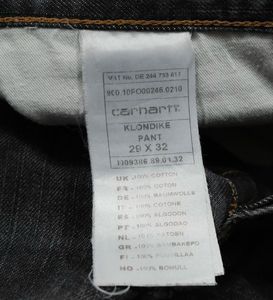 Carhartt charcoal grey straight fir jeans