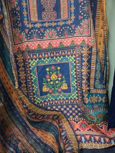 Vibrant Printed Kurta Set with Dupatta
