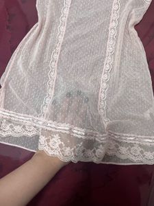 Lace Trimmed Nightgown babydoll dress