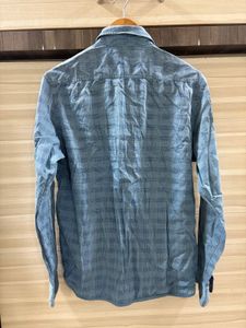 Men's Blue Checkered Casual Shirt