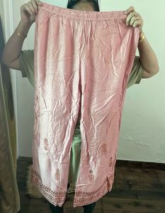 Elegant Pink Kurta Set  with Embellishments