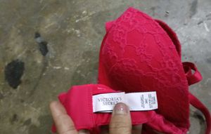 Victorias Secret Red Lace Bra