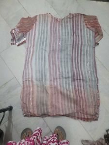 Beautiful Sequined Kurta ready to stitch