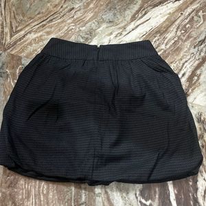Chic Black Textured Mini Skirt