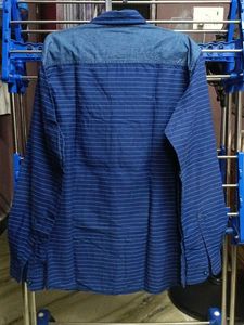 Blue Striped Men's Casual Shirt