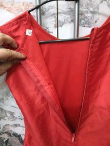 Vibrant Red🆕🎁 Sleeveless A-Line Midi Dress