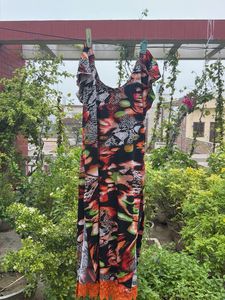 Vibrant Print Maxi Dress