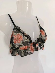 Floral Sheer Bra