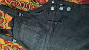 Black Denim Overalls for Women