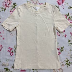 Butter Yellow Fitted T-shirt