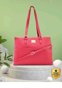 carpese Chic Red Tote Handbag