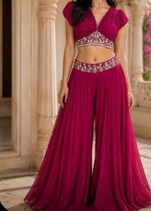 Elegant Pink Sharara Set