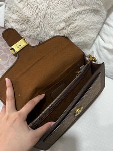 Coach Signature Monogram Shoulder Bag