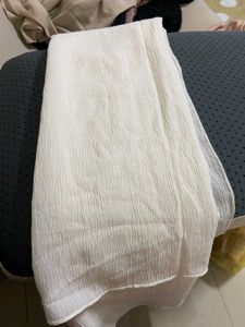 White Textured Scarf