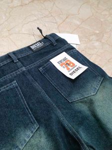 Vintage Wash Wide Leg Jeans