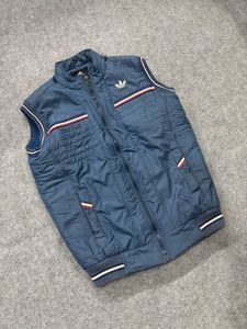 Men's Blue Adidas Puffer Vest