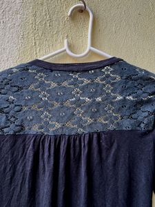 Lace Detail Black Shrug