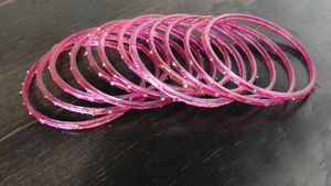 Set of 12 onion Pink Bangles